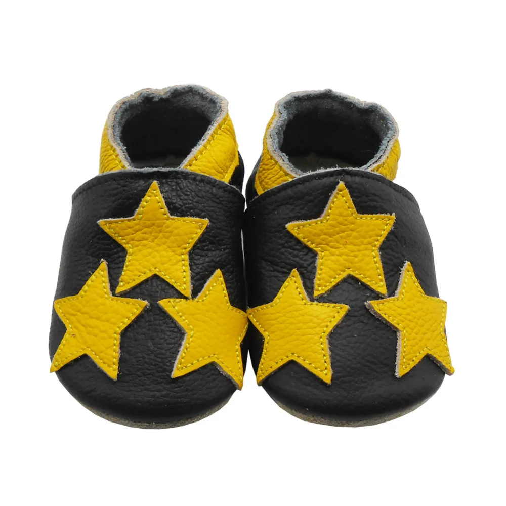 D Brand Baby Shoes Boys Five stars Cow Leather Sapato Baby Sneakers