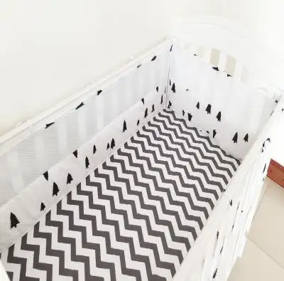 4 Pcs Crib Bumpers Beautiful Mesh Cot Bumper Cotton Prints Breathable Semi-Breathable Baby Bed Mesh Cot Bumper Baby Bedding 4 Pcs Crib Bumpers Beautiful Mesh Cot Bumper Cotton Prints Breathable Semi-Breathable Baby Bed Mesh Cot Bumper Baby Bedding