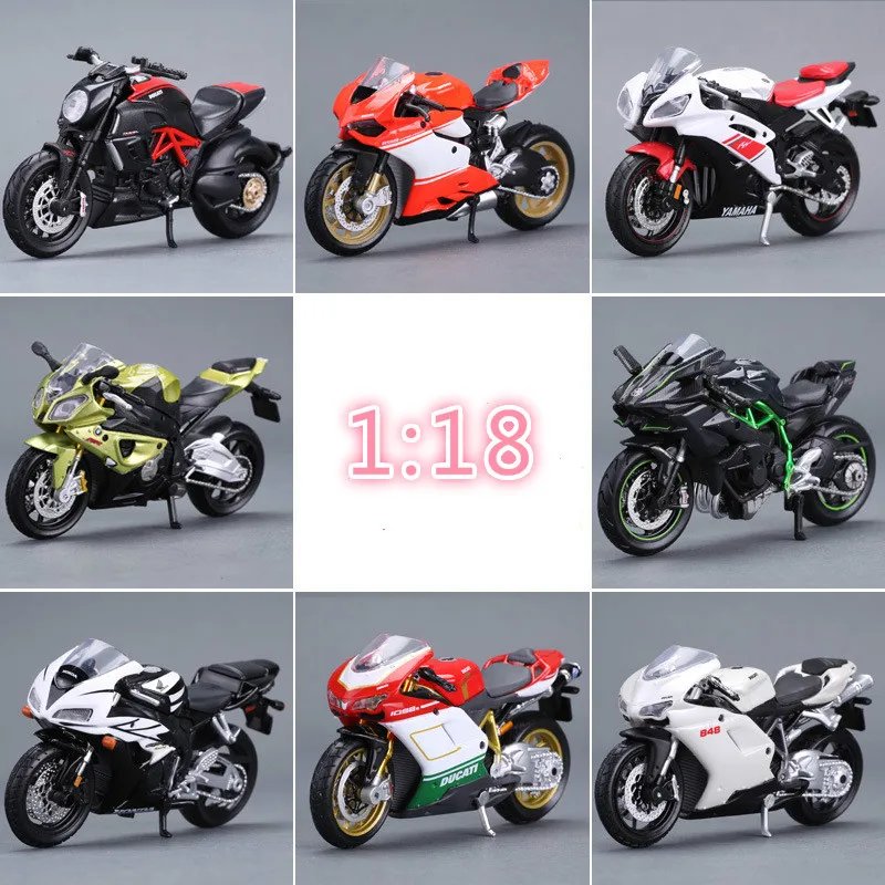 

Collectible 1:18 Die Cast Model Cars Alloy Vehicles Toy for Children sy2 1/18 Static Sports Car Boy Gift KTM Motorcycle Scooter