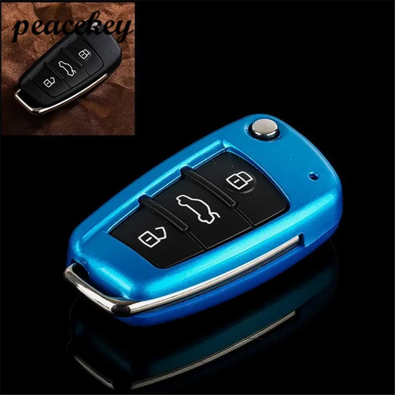 Защитный чехол Peacekey для Audi A6 A1 Q3 Q7 TT R8 A3 S3 автомобильный смарт ключ ключей брелок|key