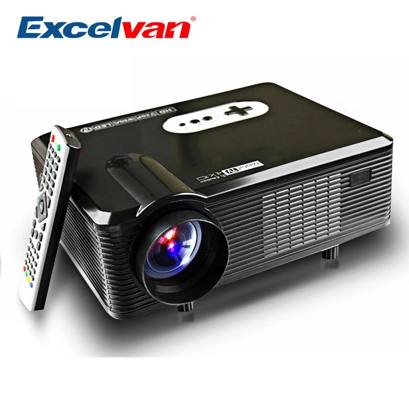 Excelvan CL720 CL720D LED Projector 3000 Lumens 1280 x 800 HD LCD Projector TV Interface For Cinema Home Entertainment PK GP90 Excelvan CL720 CL720D LED Projector 3000 Lumens 1280 x 800 HD LCD Projector TV Interface For Cinema Home Entertainment PK GP90