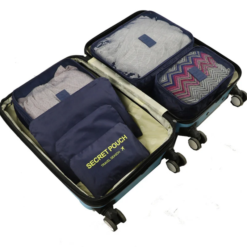 

XYLOBHDG high quality 6pcs/set luggage Travel organizer bag Various styles men women Multifunction cosmetic arrange pack bags