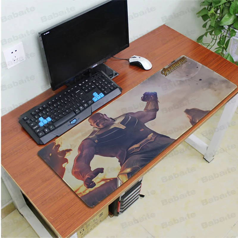 Lock Edge 30x80cm Babaite Marvel Thanos индивидуальные коврики для мышки ноутбук коврик для мышки в стиле аниме скорость/Управление версия большой игровой коврик для мыши - Цвет: Lock Edge 30x80cm