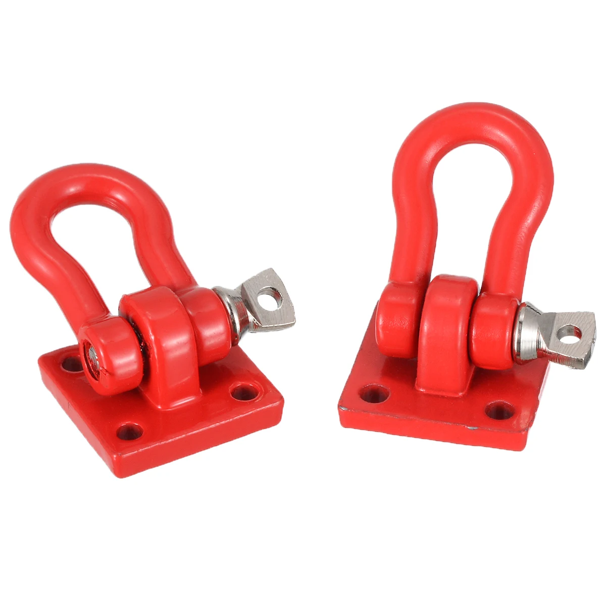 2pcs 1:10 Scale Red Trailer Buckles Hooks For RC Truck Crawler Climber Accessories Climbing Car Truck Trailer Hook Parts