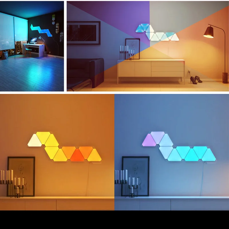 Original Nanoleaf Aurora Kit Modular Inteligente Llevo Las Luces De Iluminacion De Pared De Luz Nocturna Control De App Para Ios Y Android Smart Home Led Light Light Control Led Lightslights And Lighting