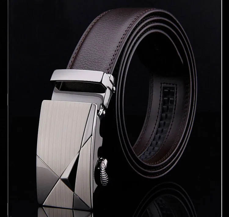 

2018 High Quality Male New Brand COW Genuine Leather Belts for Men special letter Automatic Buckle Strap NZ175