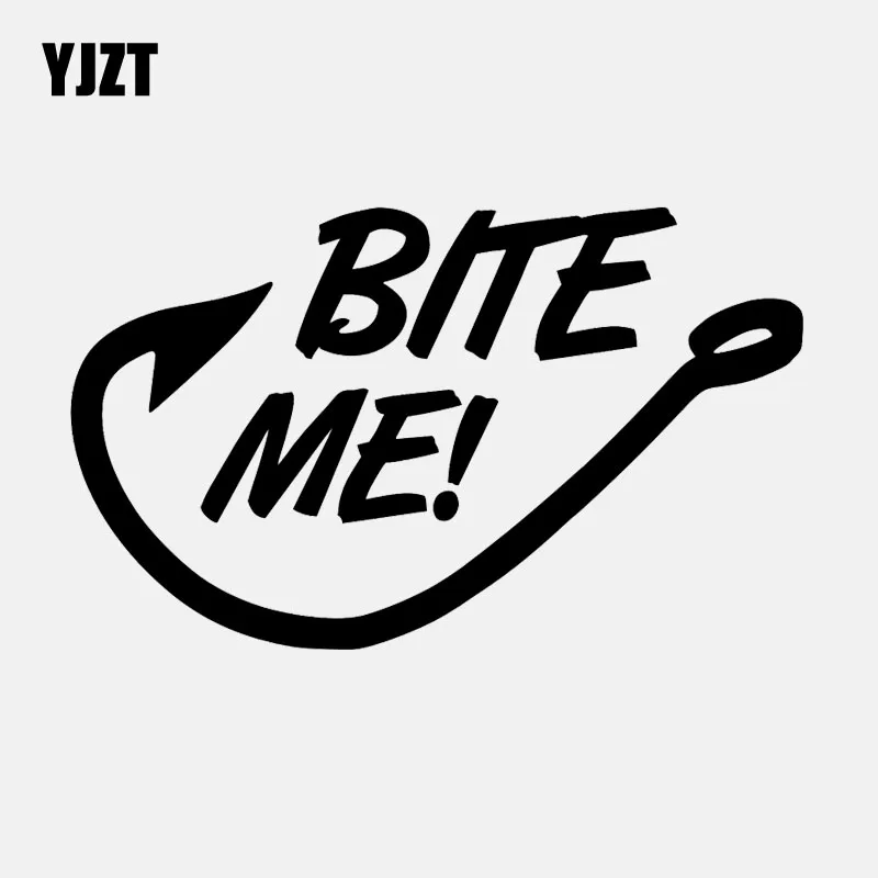 YJZT 16 6 см * 10 Bite Me рыболовный крючок Виниловая пленка для оклеивания автомобилей