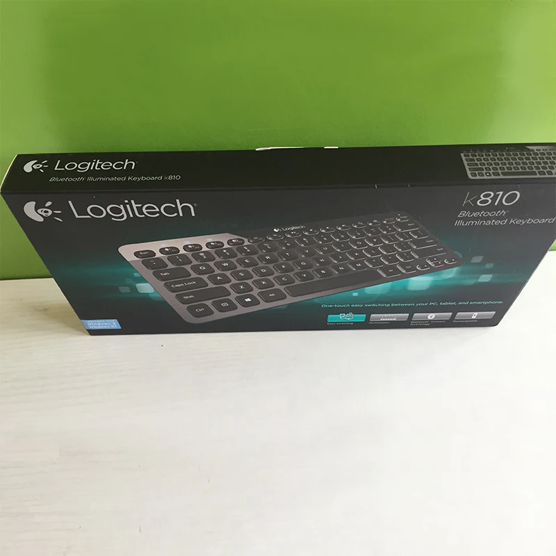 Новое поступление оригинальная Bluetooth Модная Супер тонкая клавиатура Logitech K810 с