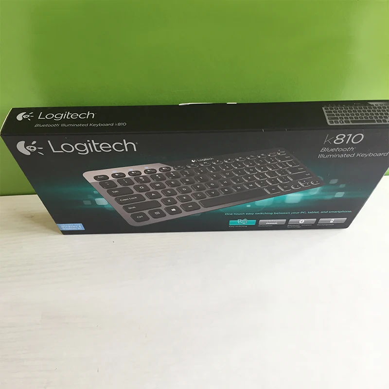 bjælke broderi Ældre borgere New arrival Original Logitech K810 Bluetooth Fashional Super Slim Design Illuminated  keyboard for windows system _ - AliExpress Mobile
