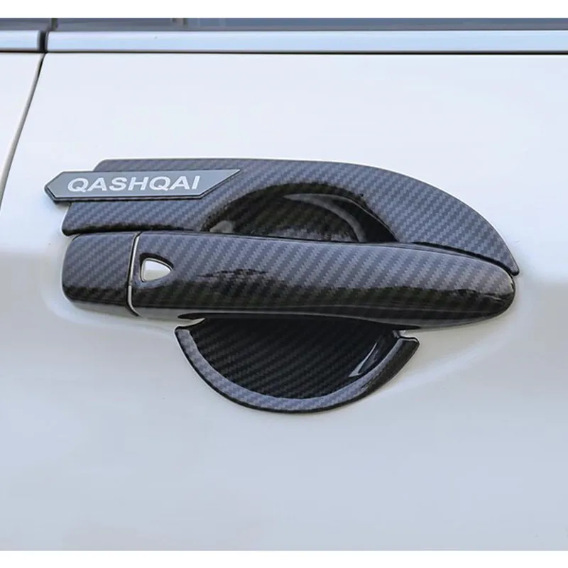 

Car Carbon Fiber For Nissan QASHQAI 2016 To 2018 Handle Cover/ABS Door Bowl Cap Cover Trims Car-Styling Accessories 4-8p