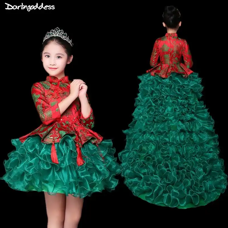 Pageant Dress Turquoise and Red