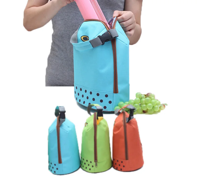

Flat Type Lunch Food Storage Bag Drink Organizer Pouch For Picnic Insulated Thermal Handbag