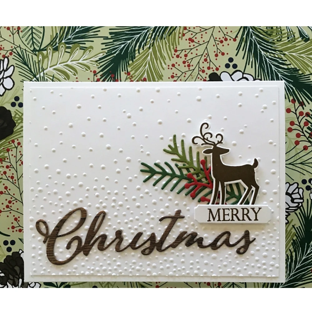 

Merry Christmas Frame Metal Cutting Dies Stencils for DIY Scrapbooking Album Decorative Embossing Hand on Paper Cards 2018 New