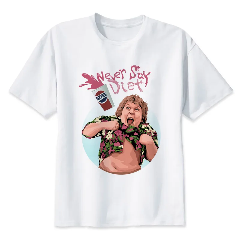 

goonies t shirt Men anime T-Shirt Men Tops boy Short Sleeve t-shirt top Tee Clothes