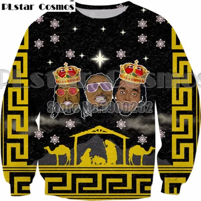 

PLstar Cosmos Migos Three Kings Holiday Sweatshirt hoodies Sweatshirt Women Men Plus size XS-7XL drop shipping