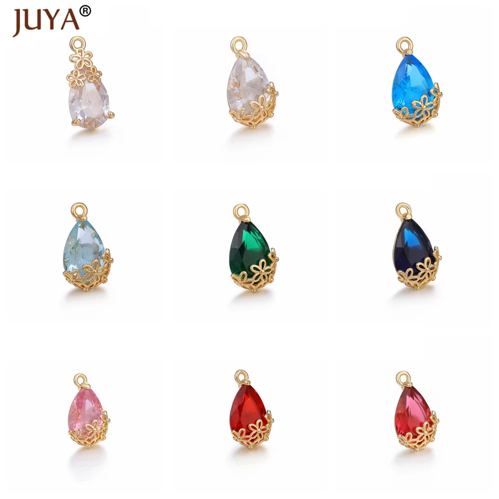 DIY Jewelry Making Supplies for Women Zircon Crystal Charms