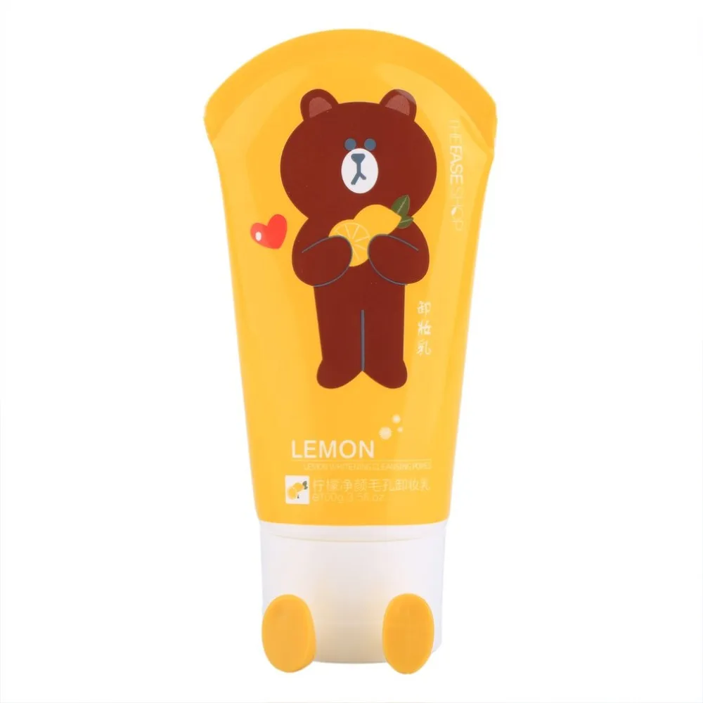 

100g Face Makeup Remover Lotion Cream Lemon Whitening Cleansing Pores Deep Cleansing Skin Face Care Cosmetics Tool