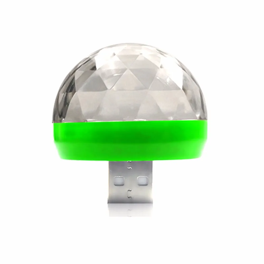 USB Lumiere RGB светодиодный музыкальный световое шоу на сцене клуб диско DJ Световой Лазерный проектор контроль звука кристалл магический шар эффект огни