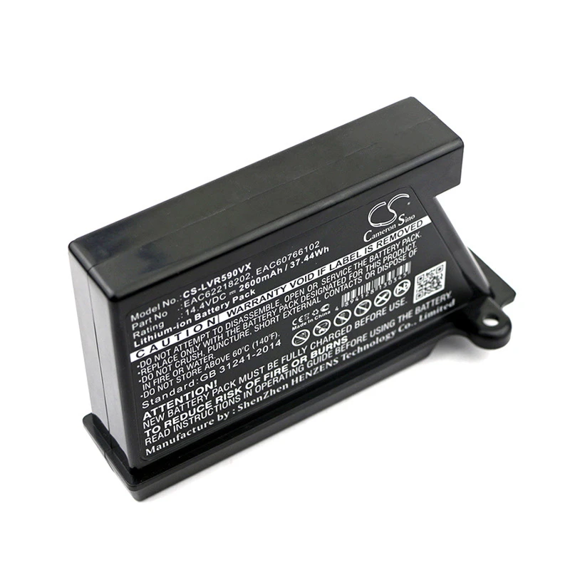 Для LG EAC62218202 пол подметания робот батарея VR34406LV 2600 mAh/37,44wh 14,4 V