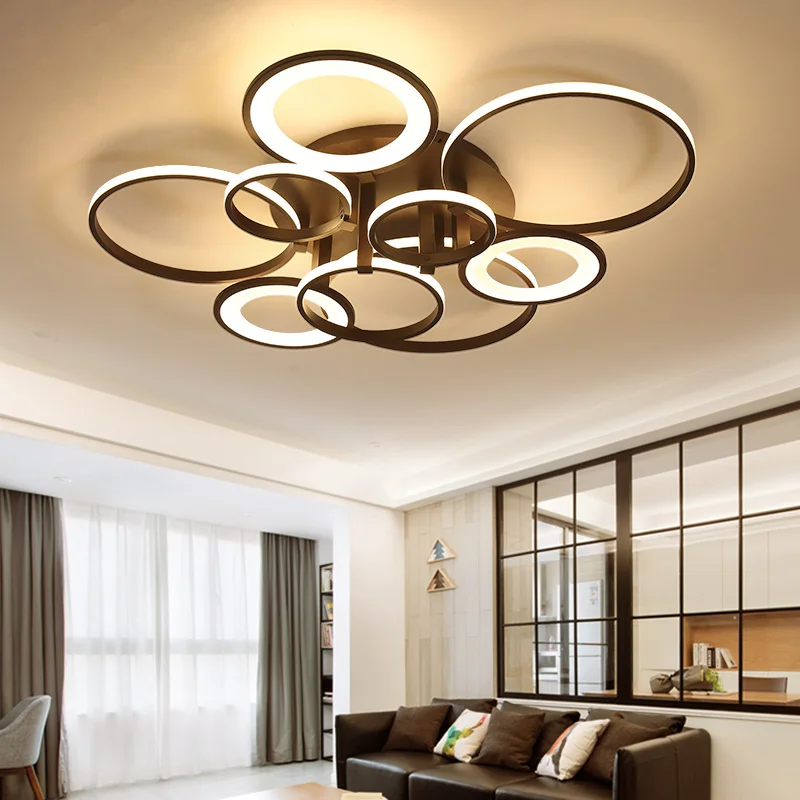 

Lustre Black White Ceiling Lights for Living room Bedroom Kids children Lights Modern LED Ceiling lamp for Office study room