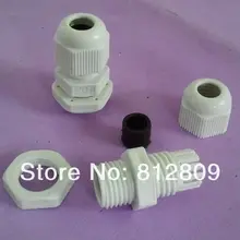 PG7 кабельный сальник для герметизации провода соединителя Водонепроницаемый нейлон Пластик для 3,5-6 мм кабель высокого качества с резиной