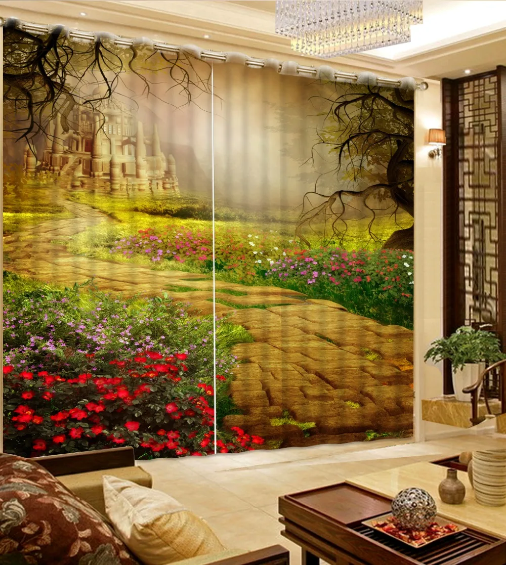 

Home decoration for bedroom Customized 3D bedroom blackout curtains roman curtains for living room home bedroom decoration