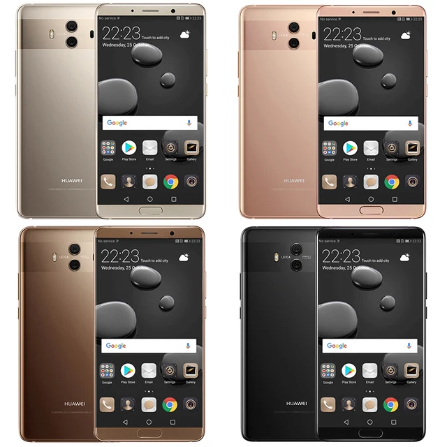 Global Firmware Huawei Mate 10 Cell phones Android 8.0 3D Curved Glass 5.9″2560*1440P 4000mAh Fingerprint Octa Core 2.36GHZ