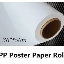 Водонепроницаемая 180 г pp матовая пустая плакатная бумага для закатывания печати баннеров