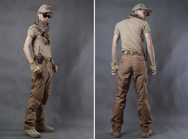 MAZEROUT 2017 Man New Tactical Teflon Miltary Waterproof Fishing Outdoor Army Pants Combat Trekking Training Trousers 3XL P5