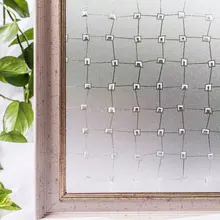 3D пленка для окна непрозрачная Алмазная Электростатическая анти-УФ стеклянная наклейка для ванной двери окно дома Защита декоративная 45*300 см