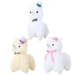 1 шт. 35 см/45 см Arpakasso Alpacasso Kawaii Альпака Плюшевые игрушки куклы с шляпа цилиндр с бантом из мягкой овечьей мягкие игрушки 3 цвета