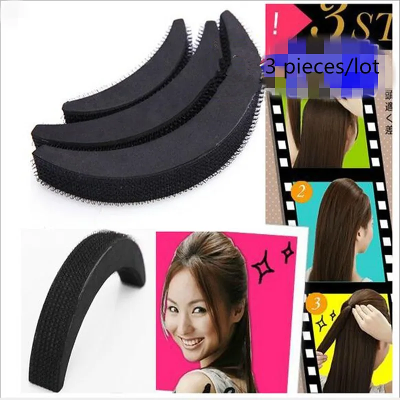 

3 Pcs hair sponge bun hair pieces for women Clip Stick Bun tools braids tool Hairpins Hair Ornament braid tool hair accessories