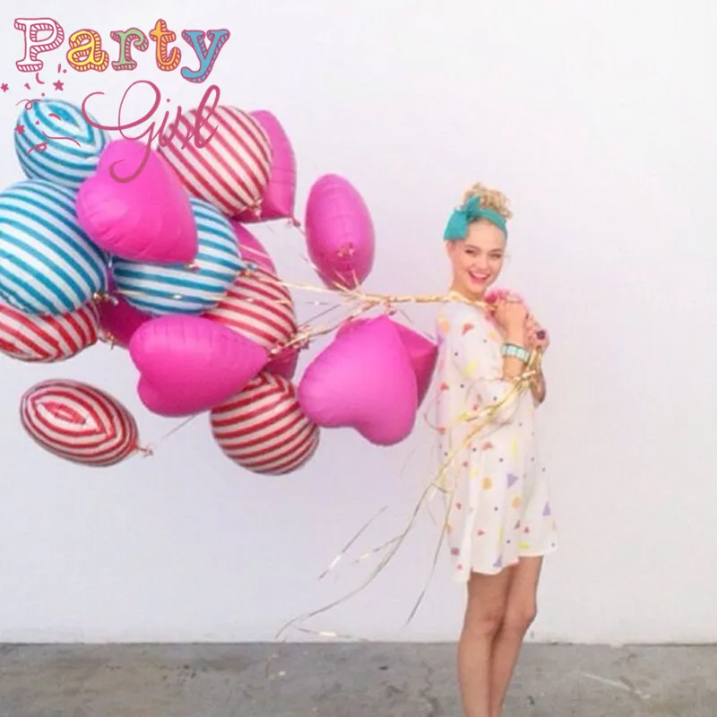 3Pc Round Baby Gender Reveal Balloon Boy or Girl Foil Helium Balloon Party Decor