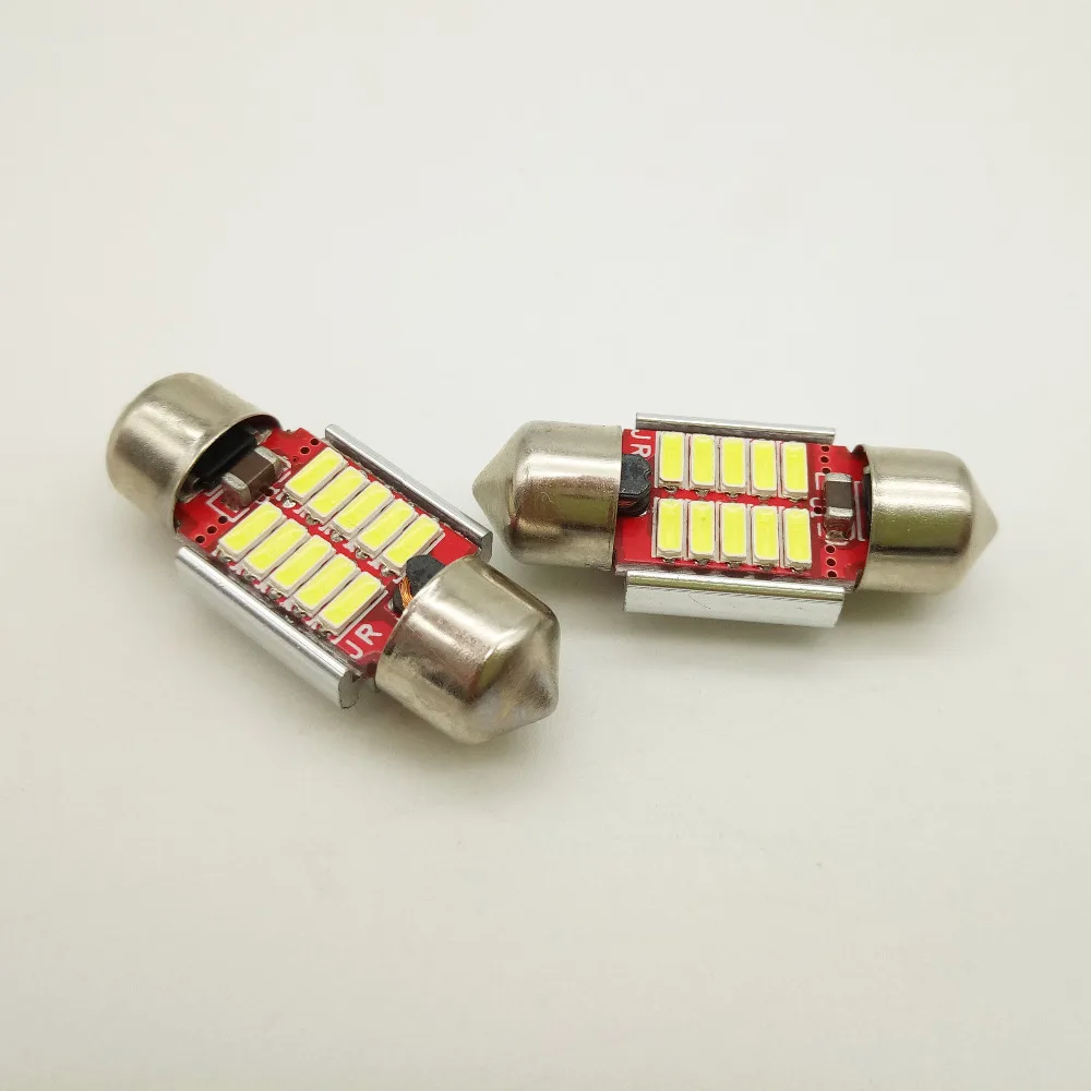 2 шт. Автомобильные светодиодные лампы для чтения номерного знака 31 мм 10 SMD 4014|31mm