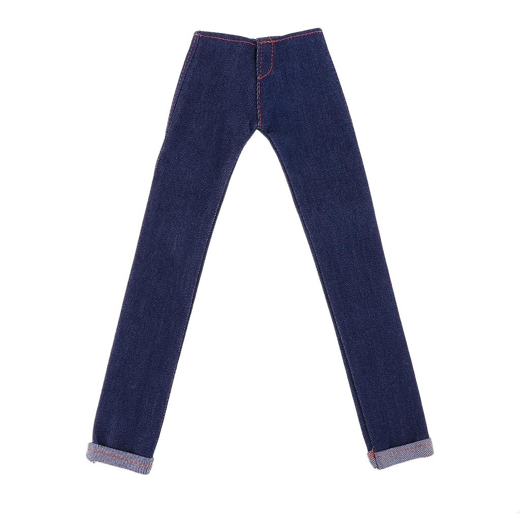 Fashionable Jeans Pants Trousers Clothes For 1/4 BJD Girl Dolls Accessory