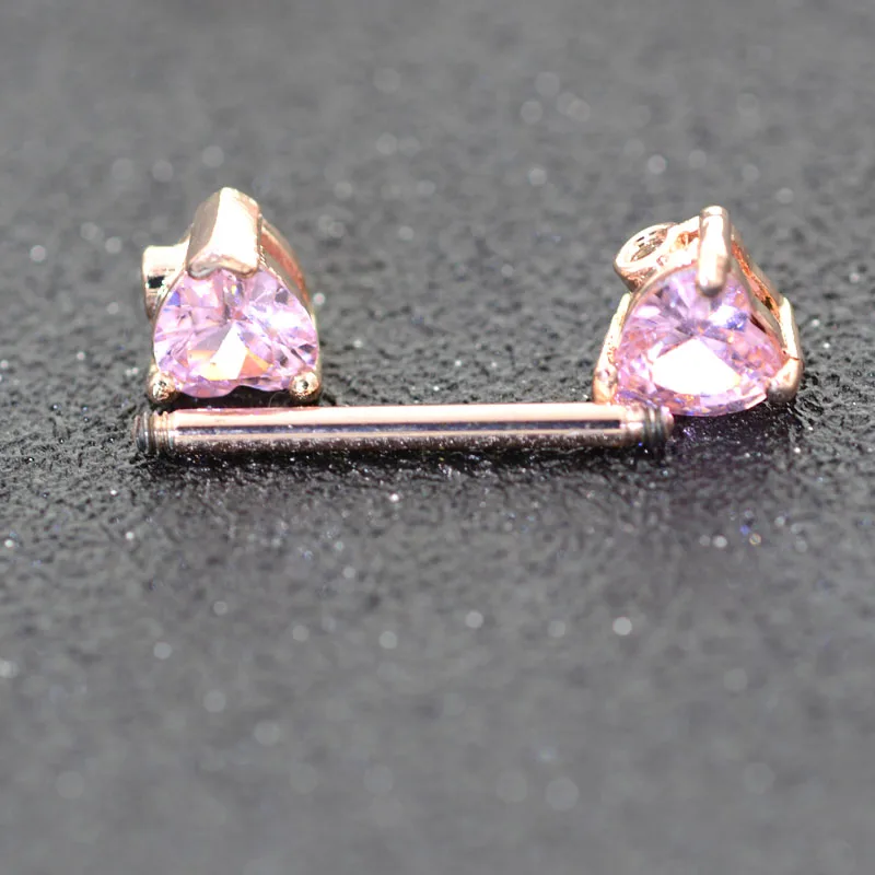 1Pair New Clear Zircon Heart Nipple Rings Cover Piercing Body Jewelry Nipple Bar Ring Barbell Nipple Pircing Mamilo Sexy Women - Image 5