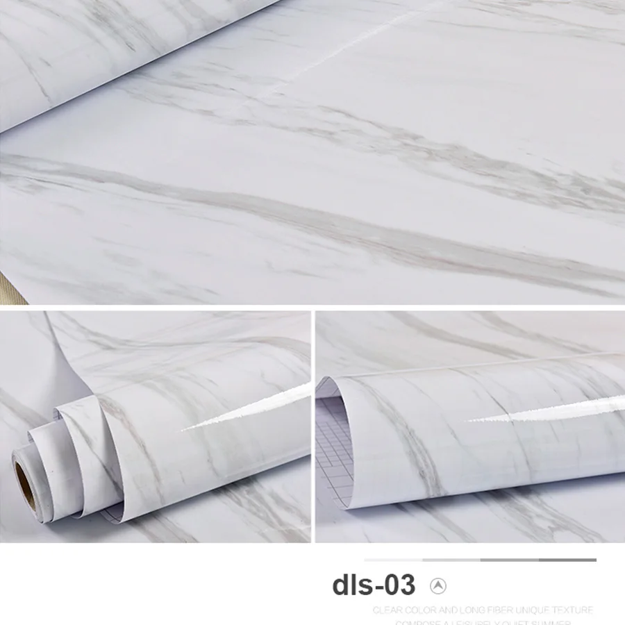 thumbnail image 1 of Papel tapiz autoadhesivo de PVC, pegatinas de mármol, resistente al agua y al calor, para encimeras de cocina, mesas, muebles, armarios, papel de pared, 1 of 5
