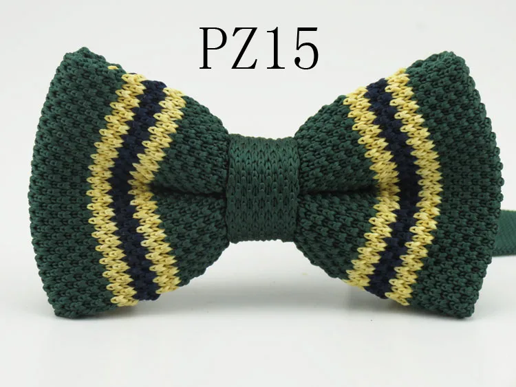 Универсальный дизайн, толстый вязаный галстук-бабочка, модный стиль, восстанавливающий древние пути, последний популярный элемент, мужские галстуки-бабочки - Цвет: PZ15