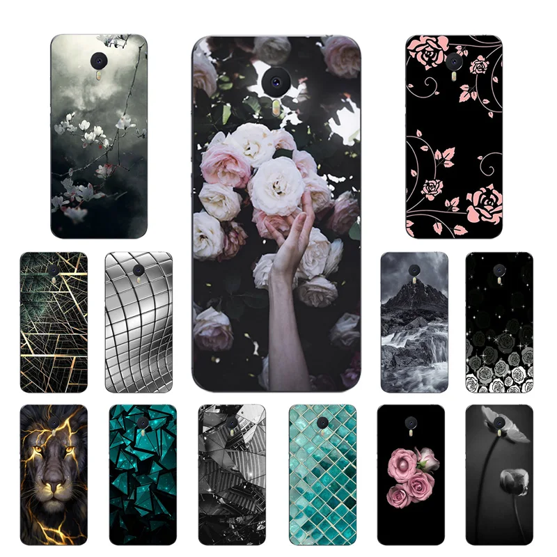 

for Meizu M3 Note Case Covers Triangle Printing Soft Back Cover for Meizu M3 Note Cases Phone Slim Silicon TPU Funda Bag