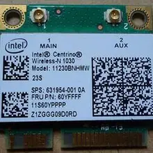 Беспроводная карта Intel wireless-n 1030BN 11230BNHMW Half Mini Pci-e BT3.0 для SPS: 631954-001 для hp G6-1000 G62 G6-1100 DV6 DV4