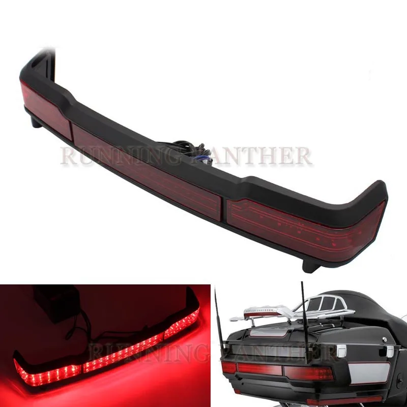 

Red Brake LED Tail Brake Light for Harley Touring 1997-2008 Trunk King Tour Pack Wrap Around Accent