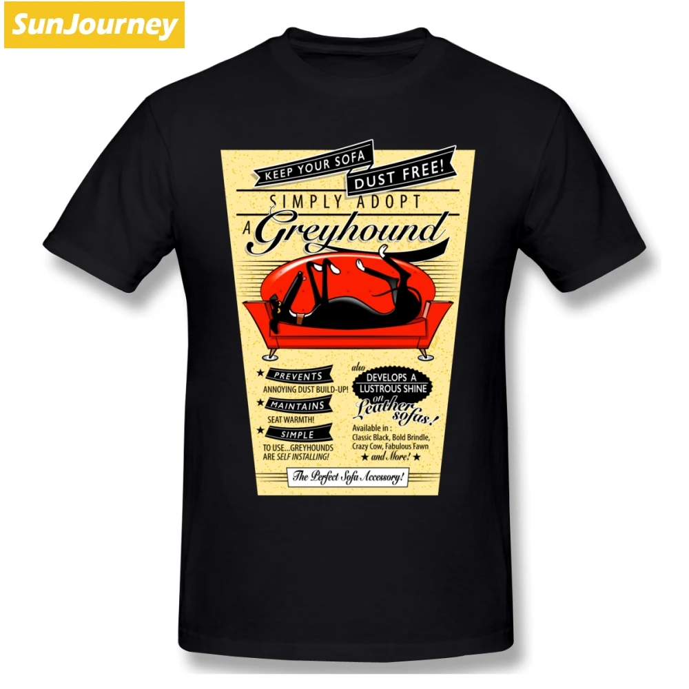 

Retro Greyhound Lurcher Whippet Men T Shirt Hip Hop Rashguard 4XL 5XL 6XL O-neck Cotton Short Sleeve Custom Clothes