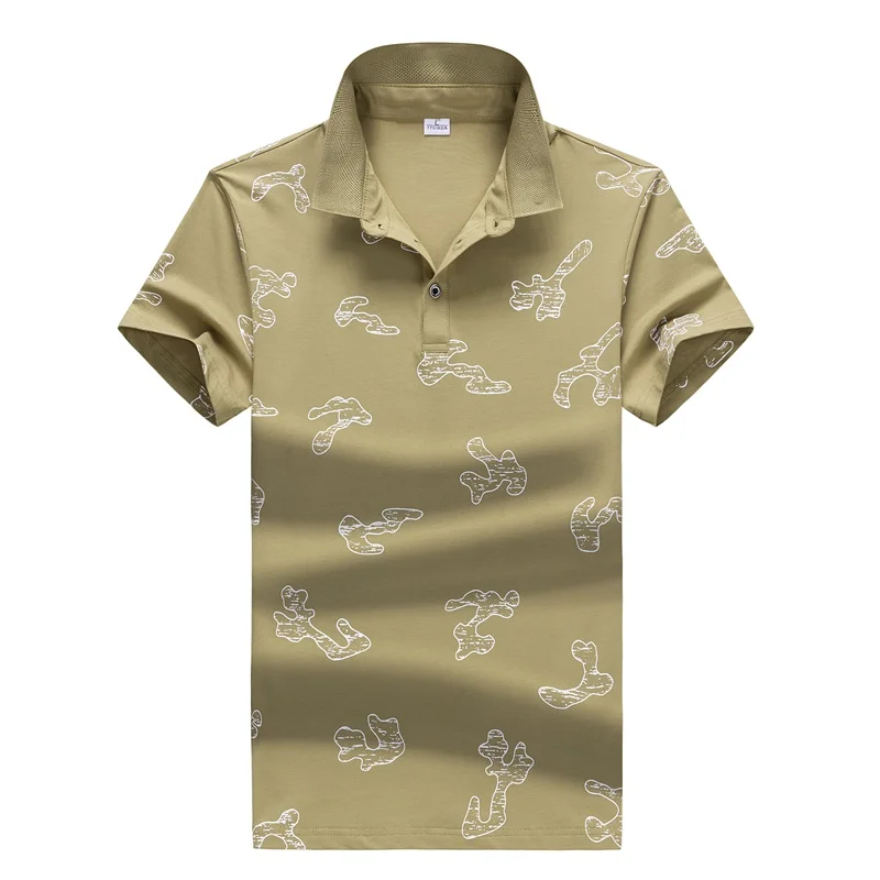 

Men's Polo Print Short Sleeve Summer Clothing Polos Shirts Cotton Solid Color Breathable Summer Clothes Multi Color M-3XL,ZA208