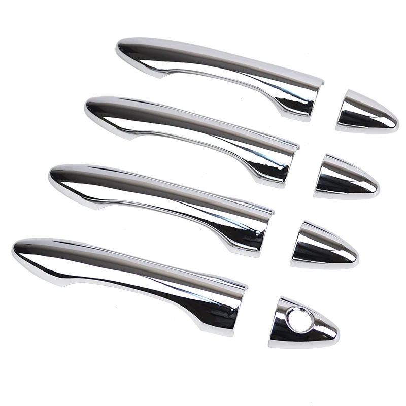 Misura Per 2010 2011 2012 2013 2014 Hyundai Tucson Ix35 Chrome Side Door Handle Bar Cover Catch Trim Moulding Cap Accessori