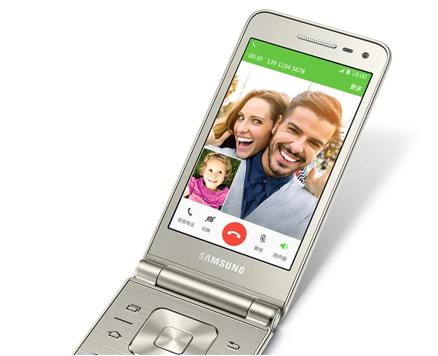 Original Samsung Galaxy Folder G1600 Dual SIM Quad Core 2GB RAM 16GB ROM 8.0MP 3.8\