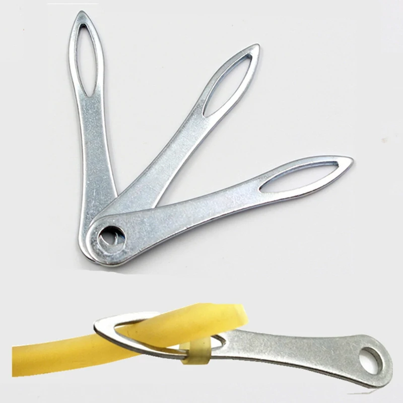 

Slingshot Rubber Band Tied Helper Stainless Steel Hunting Shooting Catapult Assistant Threading Needle Accessories New