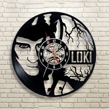 

Saat Horloge Murale Klok Loki Wall Clock Design Decorative Kids Room Vinyl Record Watch Clocks Home Decor 3d Silent 12 Inch