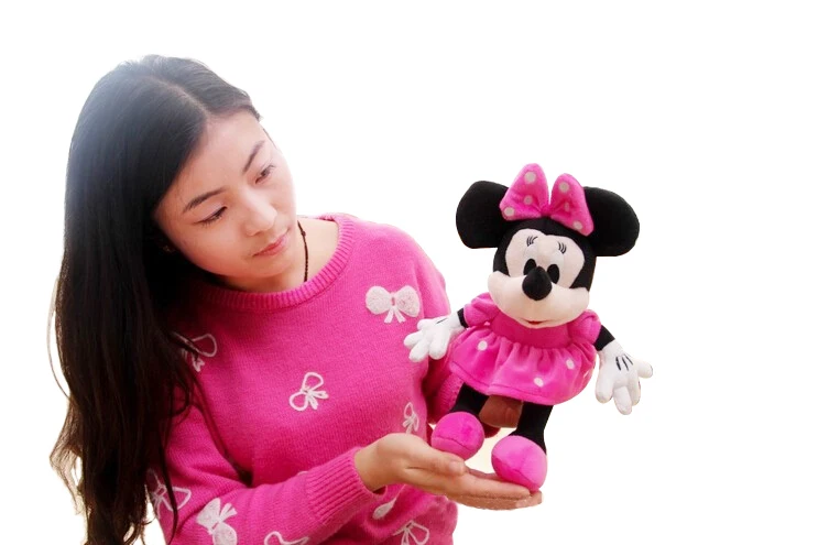 1 шт. 28 см милые Микки Маус и Минни Маус мягкие плюшевые персонажи мультфильмов игрушки дети любят куклы классические подарки