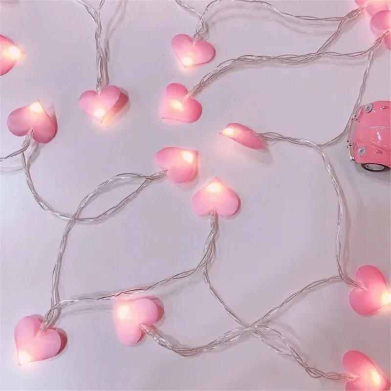 

3m 20 Lights Heart Battery Box Light String Christmas Decorations for Home Wedding Decorations Merry Christmas New Year Natal.B
