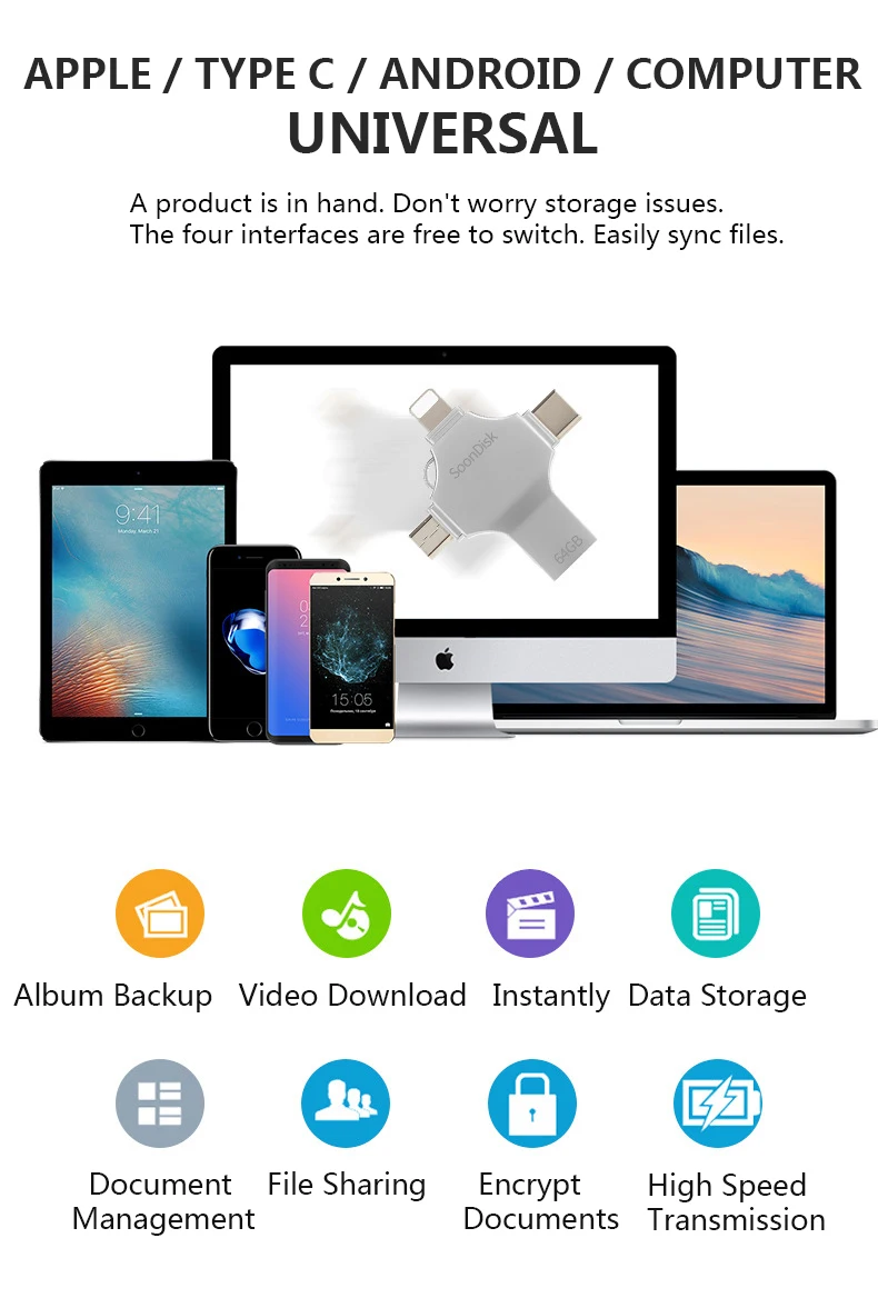4 в 1 TF кард-ридер USB3.0 освещение Android type-c кард-ридер Поддержка высокоскоростной TF карты расширения для iphone мобильного телефона